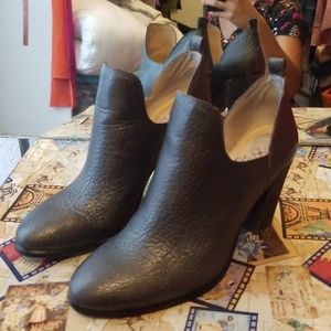 Gray booties